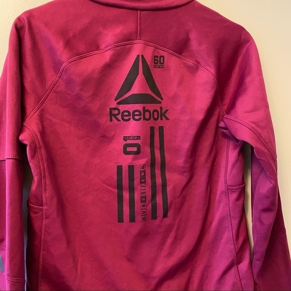 Reebok 1/2 Zip Fleece Lined Running Workout Top - Picture 11 of 12